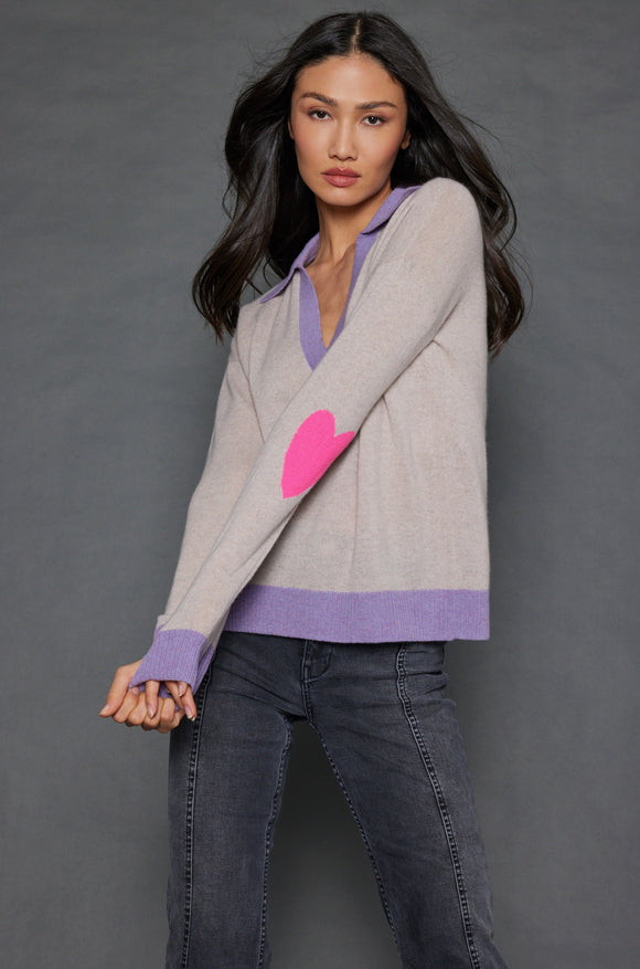 LISA TODD CASHMERE POLO SWEATER