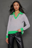 LISA TODD CASHMERE POLO SWEATER