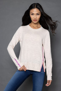 SIDE ZIP SWEATER BY LISA TODD