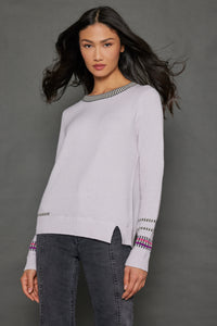 LISA TODD FAST TRACK COTTON CASHMERE SWEATER